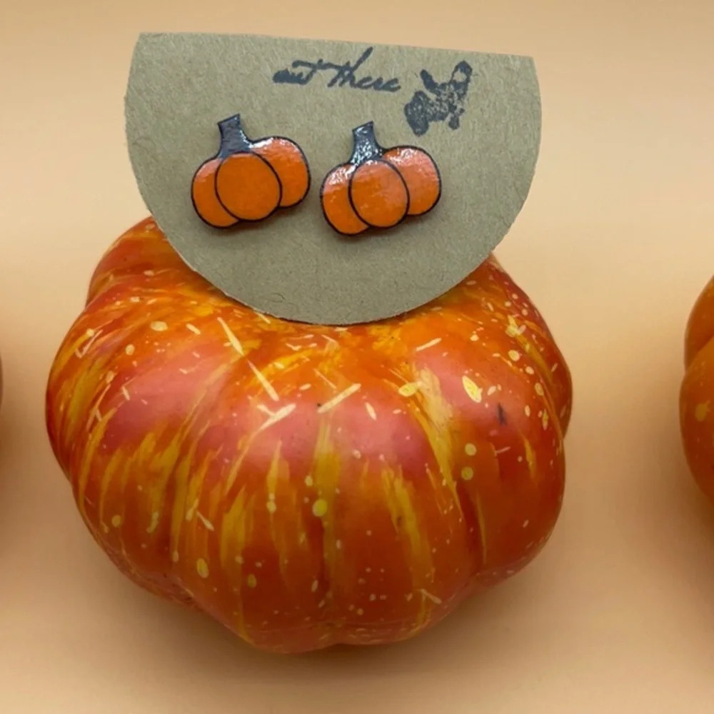 Pumpkin Stud Earrings 3/$30 🎃 - Picture 2 of 7